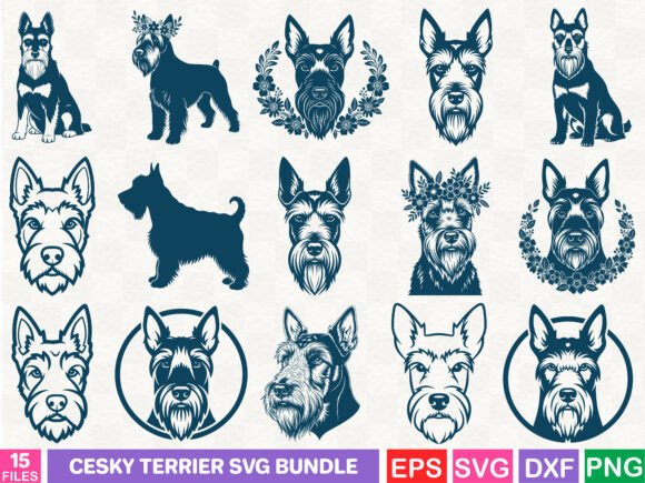 A Cesky Terrier SVG Bundle for Authentic Brand Stories