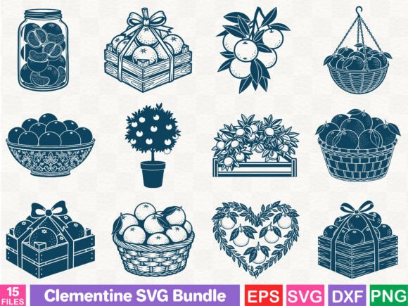 A Clementine Bundle for Branding: Illustrations with Personality