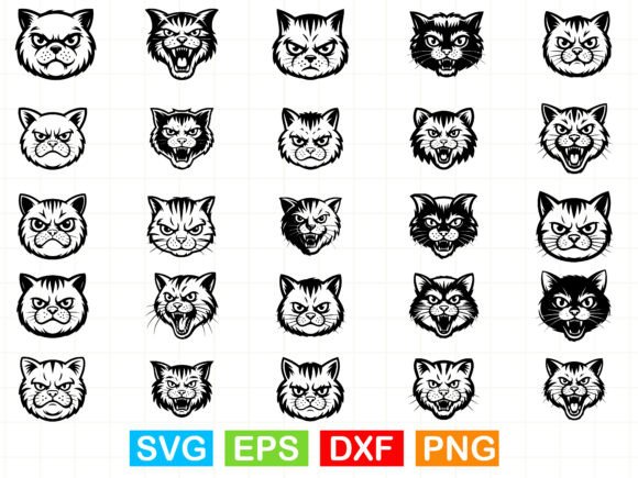 A Designer's Review of the Angry Cat Head SVG Bundle