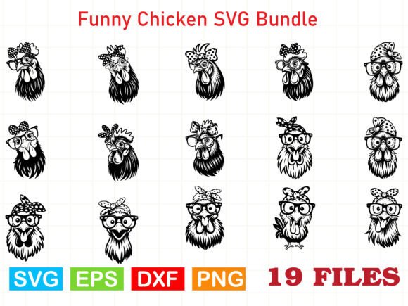 A Designer's Review: The Funny Chicken SVG Bundle