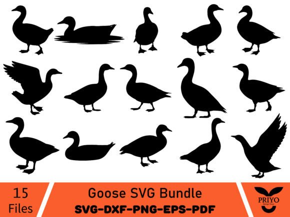 A Goose SVG Bundle for Illustrations and Graphics