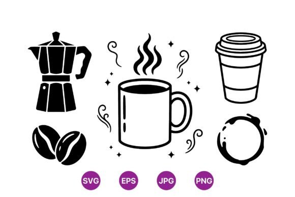 A Minimalist Coffee Icon Collection for Modern Branding