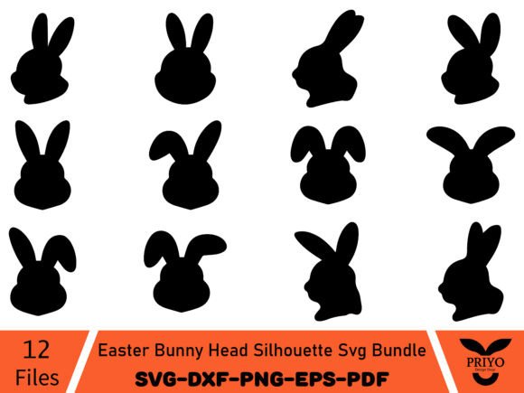 A Versatile Easter Bunny Silhouette Graphic for Publishers