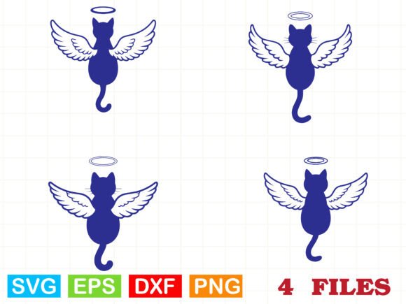 An Angelic Cat Design for Warm and Playful Embroidery