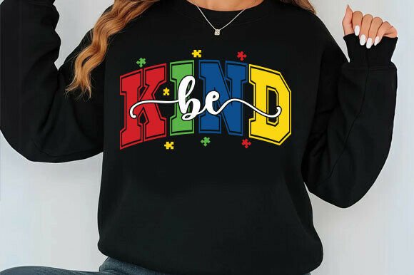 Be Kind Autism Awareness Graphics for T-Shirt Designs