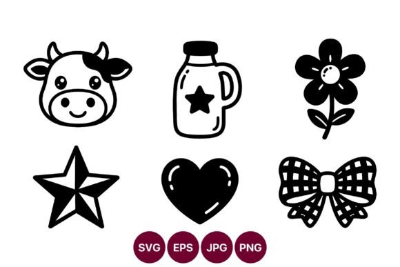 Cute Cow Mug Graphics for Playful Editorial Illustrations