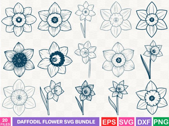 Daffodil Flower Bundle: Essential Graphics for Spring Marketing