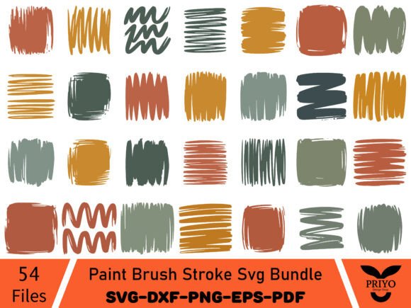 Elevate Editorial Graphics with a Brush Stroke SVG Bundle