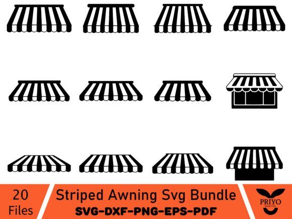 Evaluating the Striped Awning Svg Bundle for Embroidery