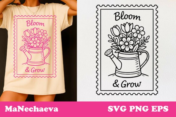 From SVG to Stitches: Evaluating the 'Bloom Grow' Postal Stamp Design