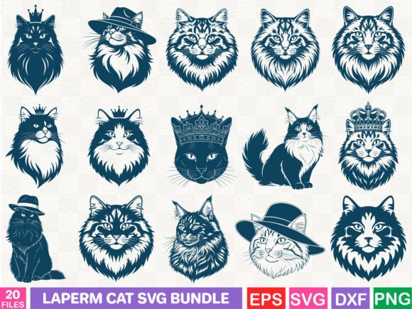 Laperm Cat SVG Bundle: Graphics for Cozy Brand Stories