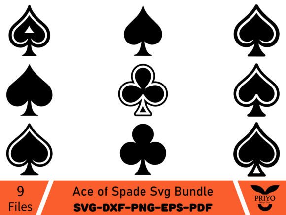 The Ace of Spade Svg Bundle for Elegant Business Graphics