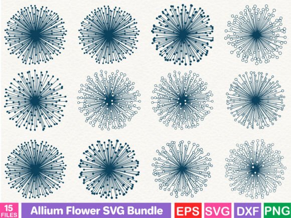 The Allium Flower SVG Bundle: A Design Asset for Modern Graphics