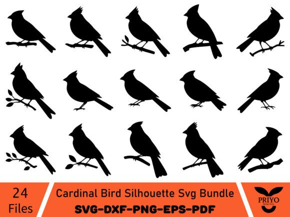 The Cardinal Silhouette Bundle: A Graphics Asset for Local Brands