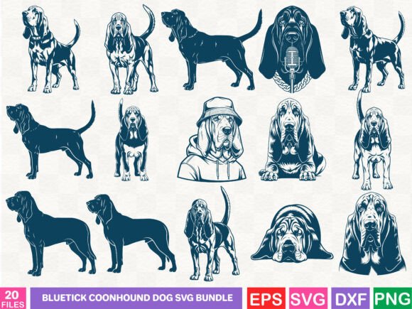 Unleashing Brand Personality with a Bluetick Coonhound SVG Graphic